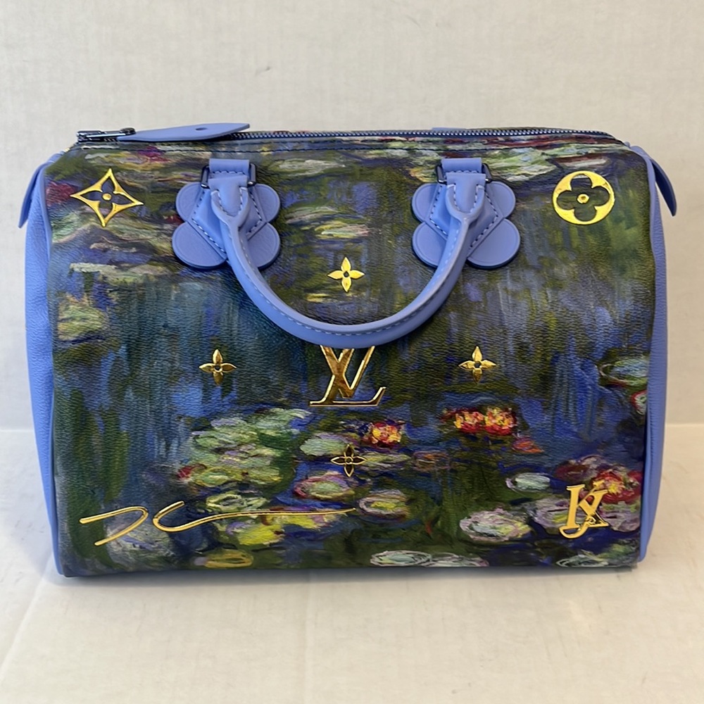 Louis Vuitton X Jeff Koons collab Monet speedy 30 - Picture 3 of 17